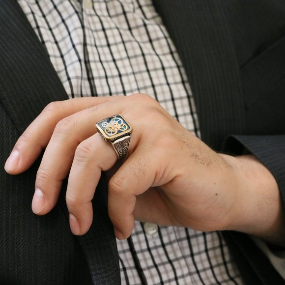 925SterlingSilver Men's Clock MachineryWheels Gear - Picture 2 of 8